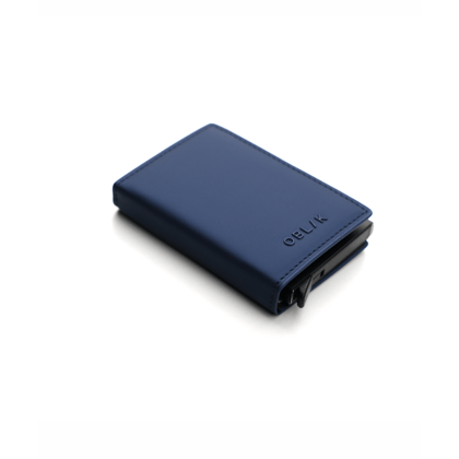 Cleo Cardholder-Metallic Blue / RFID Protected