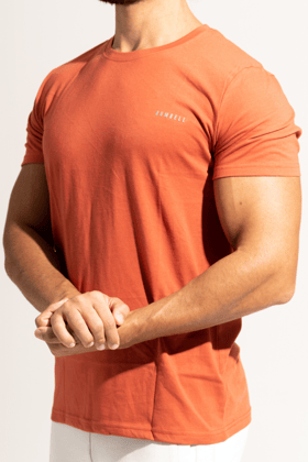 Bold Basics - Fiery Orange Tees-L