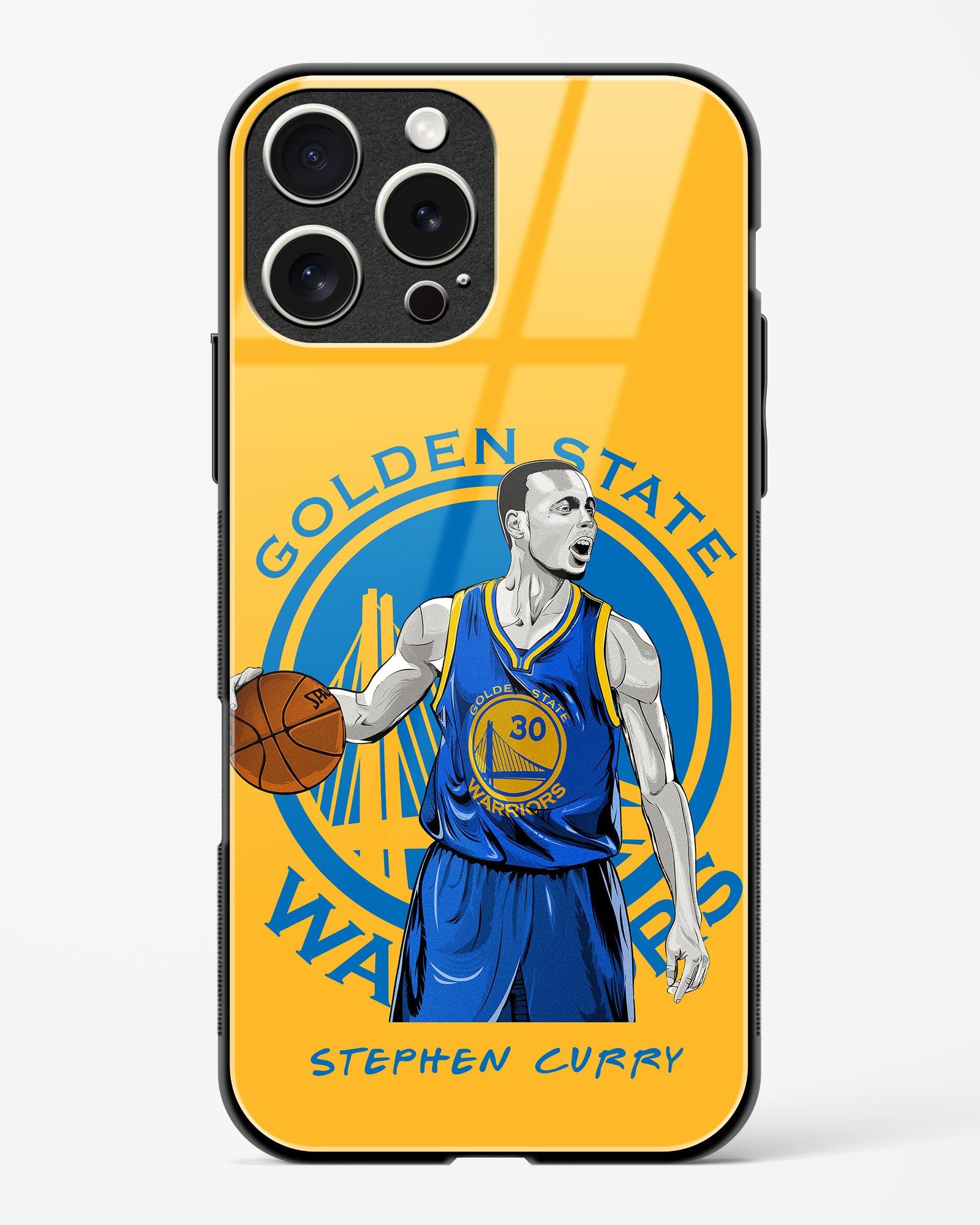 Stephen Curry Warriors Glass Case Phone Cover