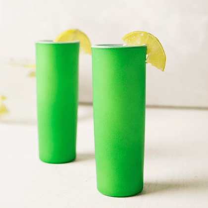 Bright Green Tequila Shot Glasses (Set of 2)