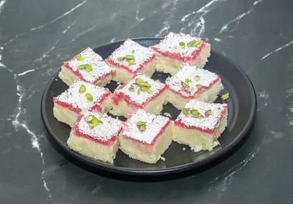 Strawberry Coconut Burfi