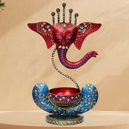 Tea Light Ganesh – Blue