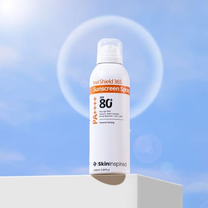 Invi Shield 365 Body Sunscreen Spray SPF 80+ PA ++++ (100 ml)-100ml