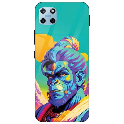 Lord Hanuman - Glass Case For Realme Models-Realme 2