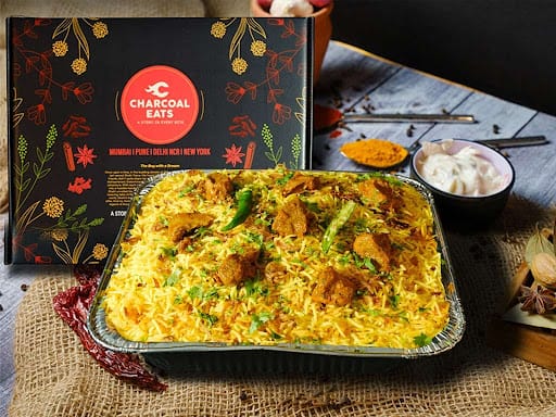 Charcoal Mutton Biryani (Boneless, Serves 2)