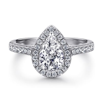 PEAR RING - Fine Silver-6/7 / Silver