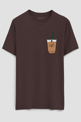 Iced Coffee- Half sleeve t-shirt-XS