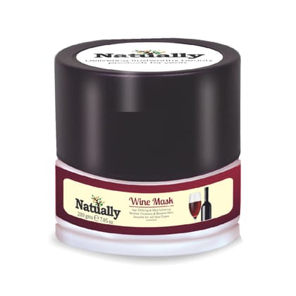 Natually Wine Mask | Age Defying & Skin Glowing Restore Firmness & Repairs Skin | 180g