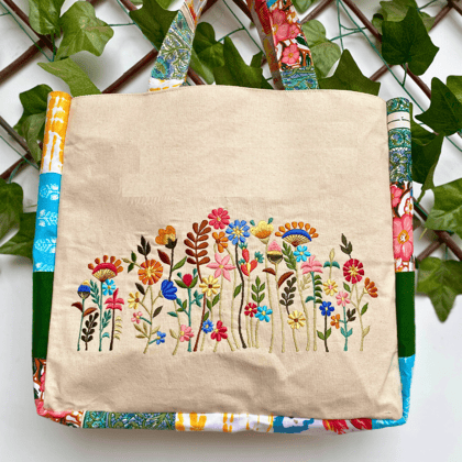 Floral Fusion Tote Bag-Only design
