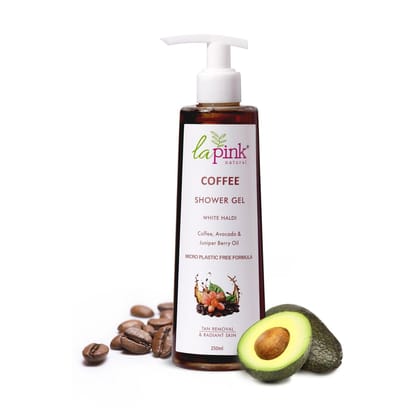 Coffee Shower Gel With White Haldi For Tan Removal And Radiant Skin