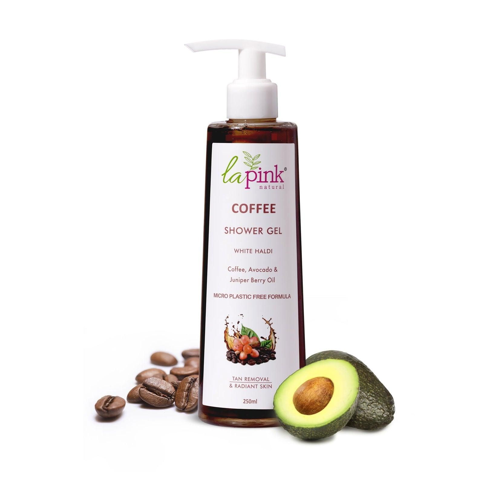 Coffee Shower Gel With White Haldi For Tan Removal And Radiant Skin