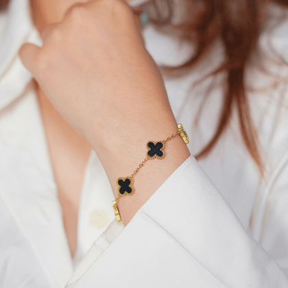 Black Flora Bracelet