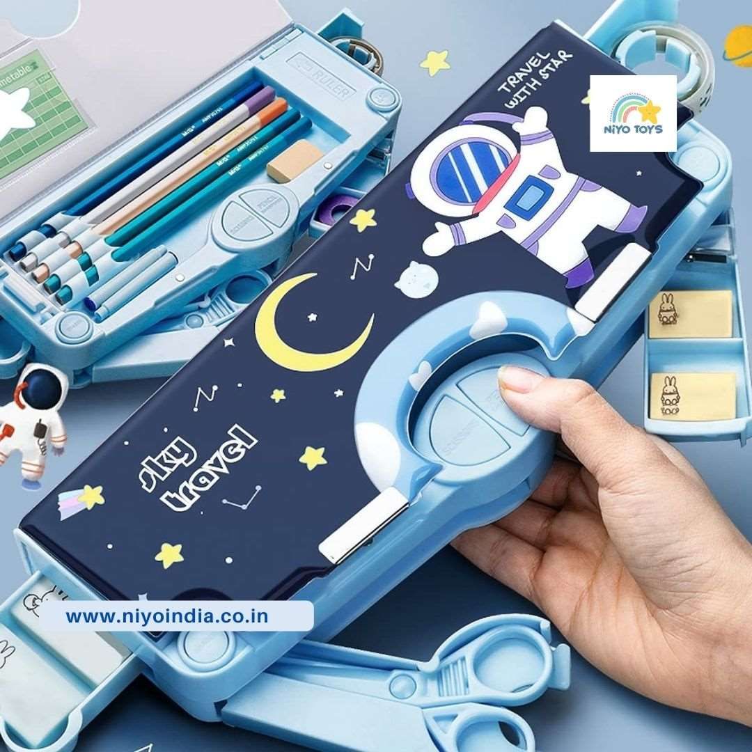 Pencil Box for Kids, Space/ Dino  Pencil Box-Space