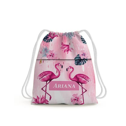 Flamingo Fiesta Swim Bag (kids)-Pink Watercolor / Toddlers [2-4 Years] / No