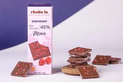 Choko La 45% Raspberry Chocolate Minis