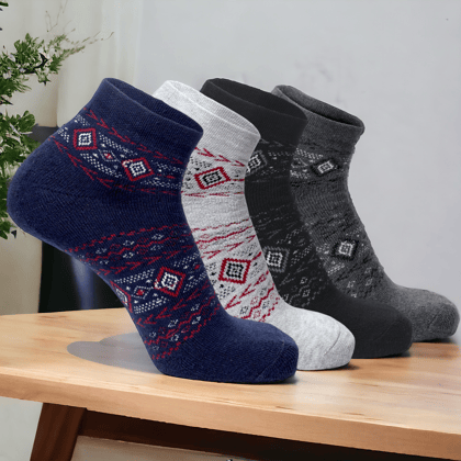 KUSHAQ LOW ANKLE SOCKS-Pack of 4-Pairs