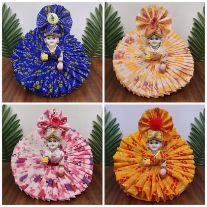 Exclusive Summer Dress Pack of 4 for laddu gopal ji with matching pagdi-0