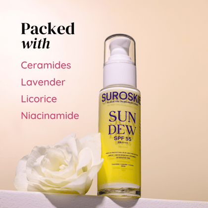 SunDew - SPF 55 PA++++ Sunscreen (50ML)-Single | ₹599