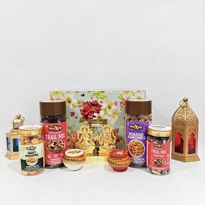 SnaXup Flowery Fiesta Diwali Gift Hamper Box
