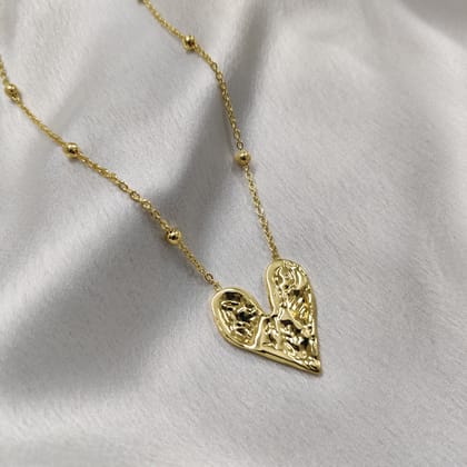 Hammered Heart Necklace