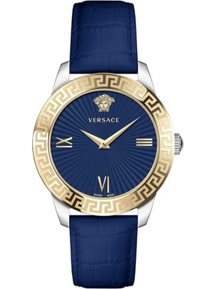 Versace Blue Dial Analog Women Watch - VEVC00219-Navy Blue