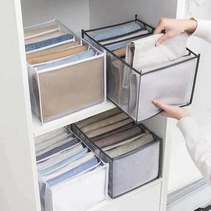 7 COMPARTMENT TRANSPARENT CLOTHES STORAGE ORGANIZER (BUY 1 GET 1 FREE)-BUY 1 GET 1 @899