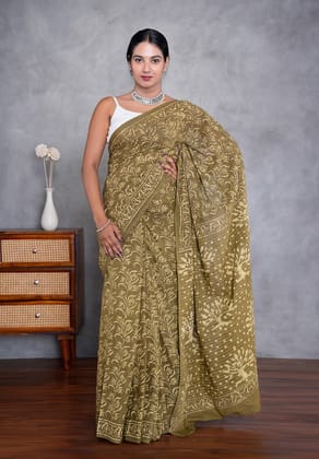 Jaipur Hand Block Print Saree