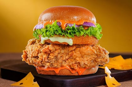 Cheese Blast Smoky Chipotle Chicken Burger