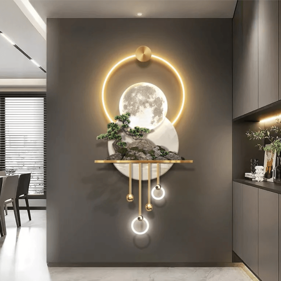 Acrylic Wall LED Painting Style 40-Acrylic | Gloss Finish / H: 52 | L: 24 (Inch)