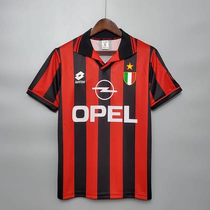 AC Milan 1996-97 Home Retro Jersey-S