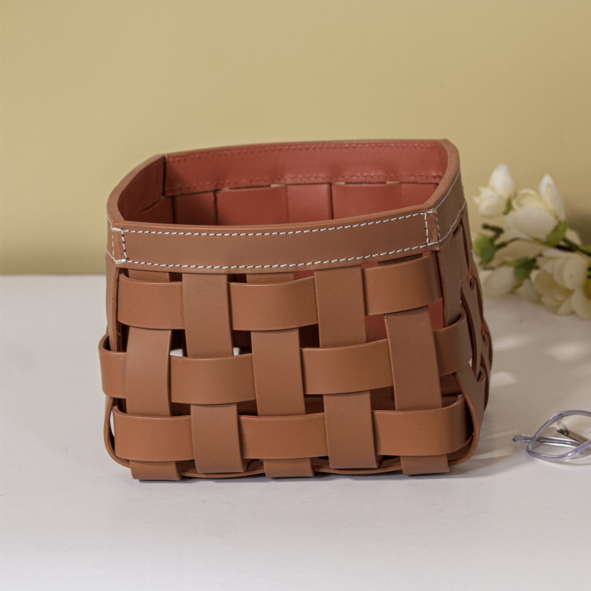 Modella Multipurpose Storage Baskets Small - Cognac-Small / Cognac