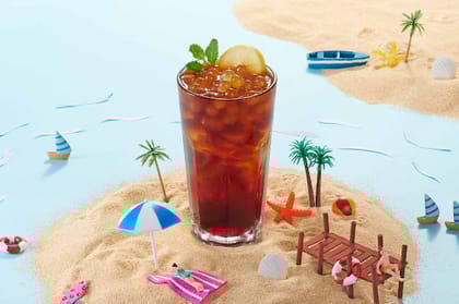 Cranberry Hibiscus Cold Brew (with Popping Boba)