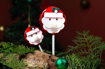 Chocolate Santa Lollipop