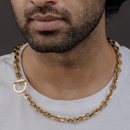 TOGGLE CHAIN (GOLD)-51 CM