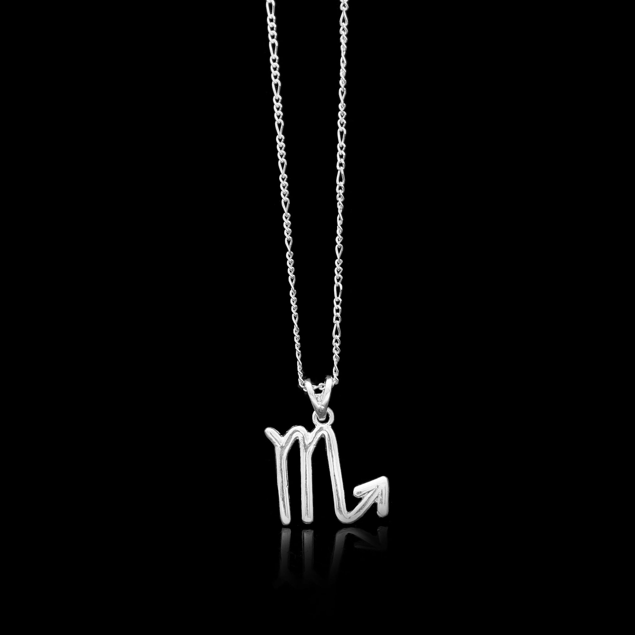 Astrological Symbol SCORPIO Silver Pendant, Healing Birthday Gift For Sister-Only Pendant