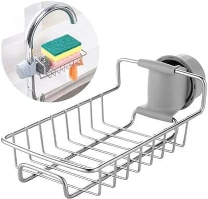 Stainless Steel Racks Adjustable Sink Rag Sponge