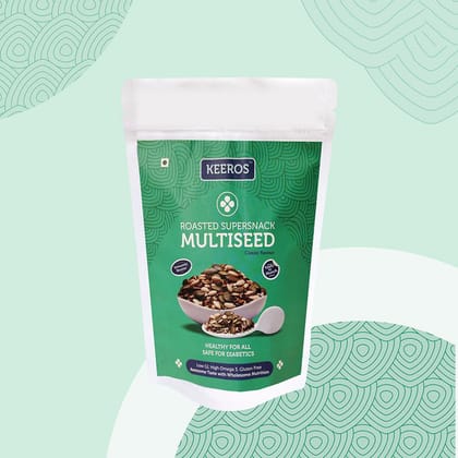 Keeros Slightly Sweet Multiseed Healthy & Diabetic Friendly Roasted Super Snack, 250 gm