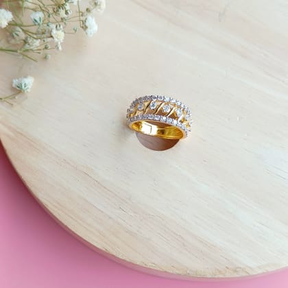 Vs sterling silver Cocktail Ring 151 4g-9