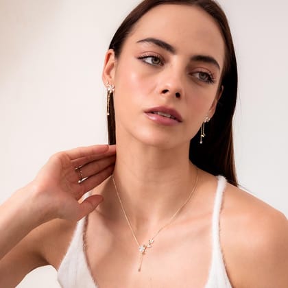 Gia Danglers | 925 Silver Earring for Women-Silver