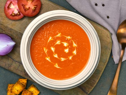 Roasted Tomato & Bell Pepper Soup