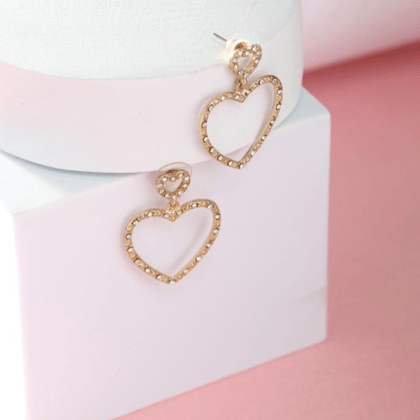 Heart Shaped Stud Western Earring - WER 5291
