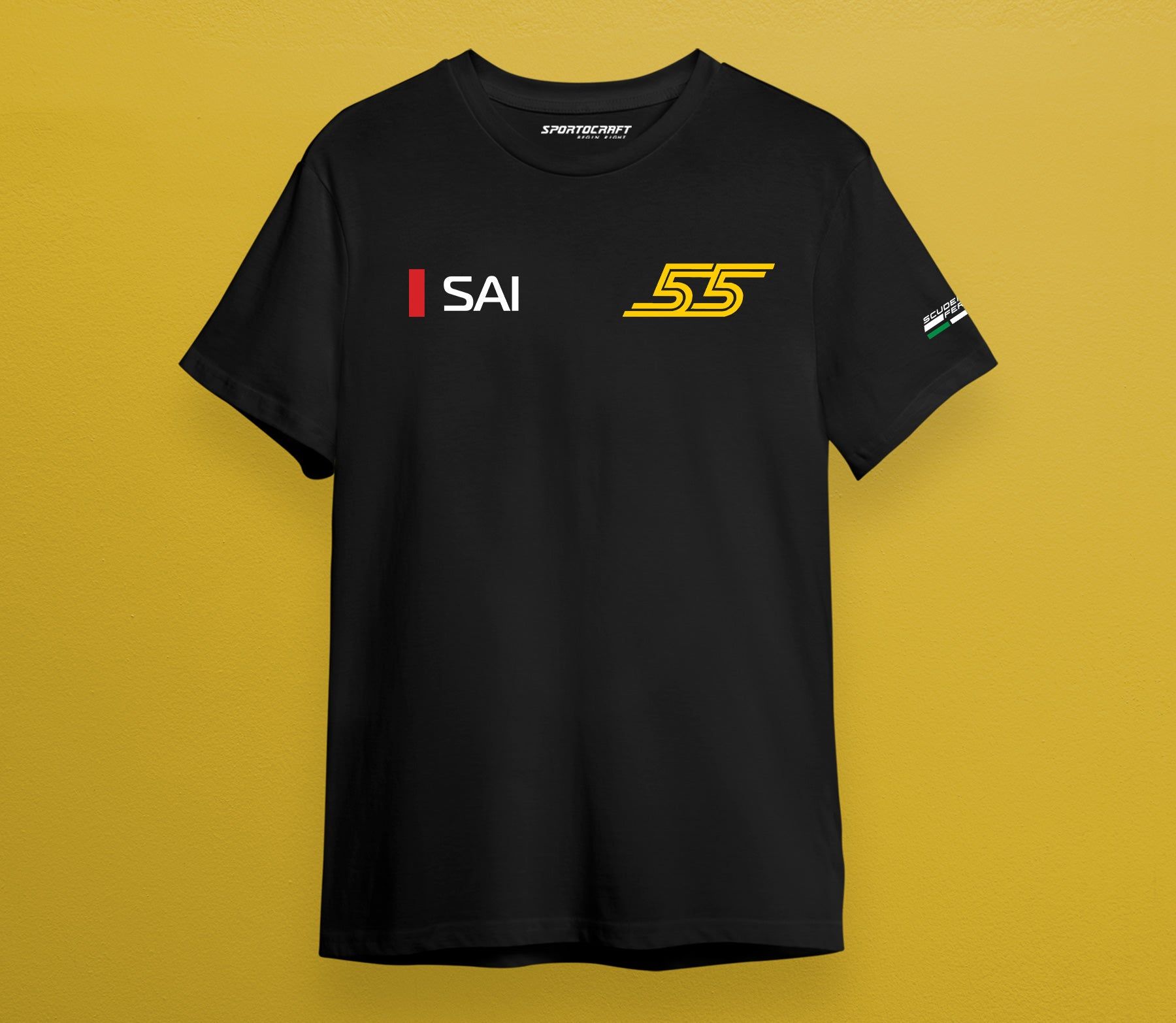 Carlos Sainz 55 T-shirt-Black / S