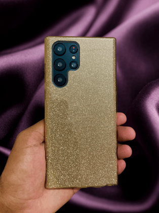 Bling Shining Gold Glitter Cover-Samsung Galaxy S22 Ultra