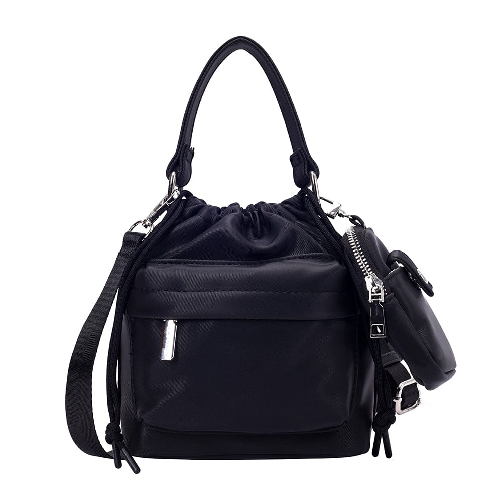 Voyage Edgy Cute Small Bucket Bag-BLACK / 17X9X20 cm