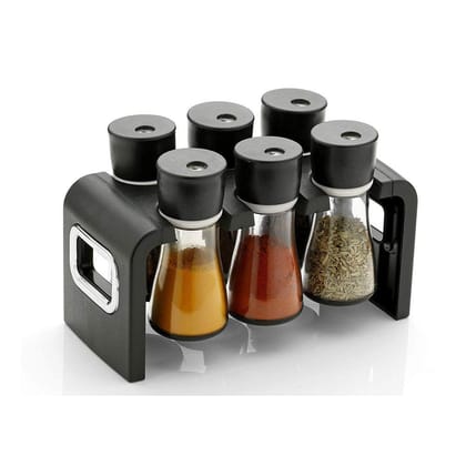 Revolving Plastic Spice Rack Masala Organiser (6 Pcs)