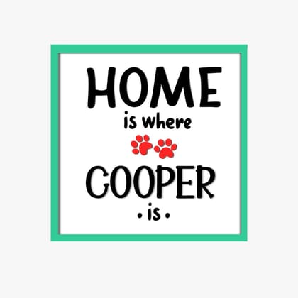Personalized Wooden Frame Wall Art
