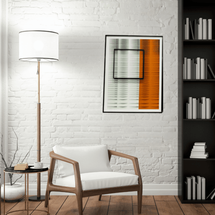 Exclusive Canva Printed Metal Frame Painting Style 27-H: 32 | L: 24