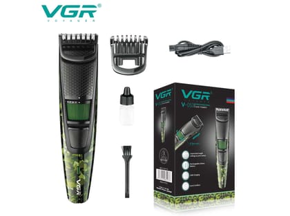 VGR V-053 Hair Trimmer For Men, Army Green