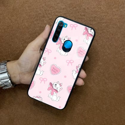 Cute Kitty Bliss Glass Case Cover For Redmi/Xiaomi-Redmi Note 8