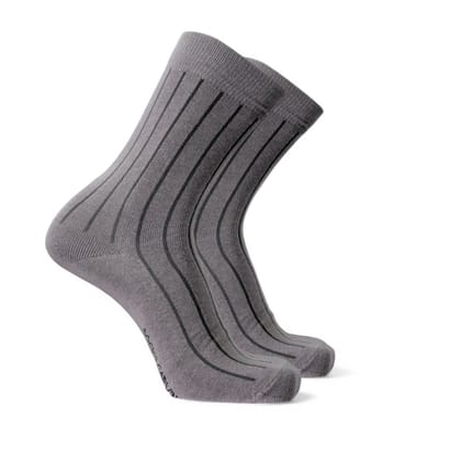 SOLIDCOLOR- GREY-Pack of 1-Pair